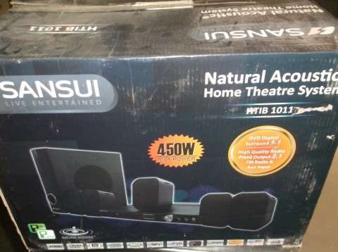 SANSUI HTIB 1011 NATURAL ACCOUSTIC HOME THEATRE SYSTEM